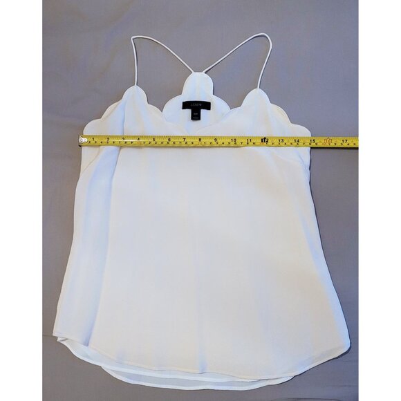 NWOT J. Crew Silk Carrie Camisole in White (P00) - Picture 8 of 13